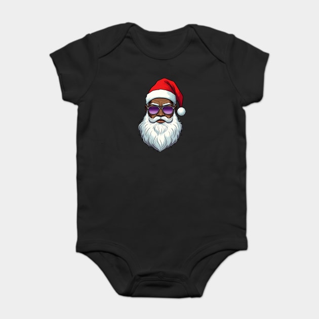 Cool Black Santa Baby Bodysuit by UrbanLifeApparel